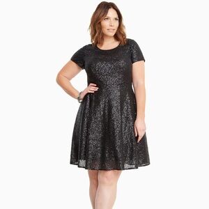NWOT torrid Elegant Black Sequin Dress